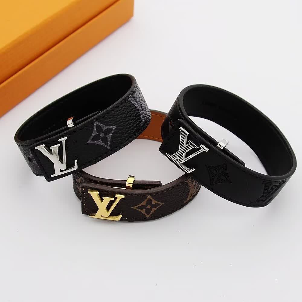 Louis Vuitton Monogram Leather Bracelets